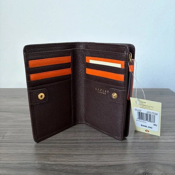 Radley London Radley Stamp Medium Bifold Wallet - Dark Brown - Picture 5 of 5